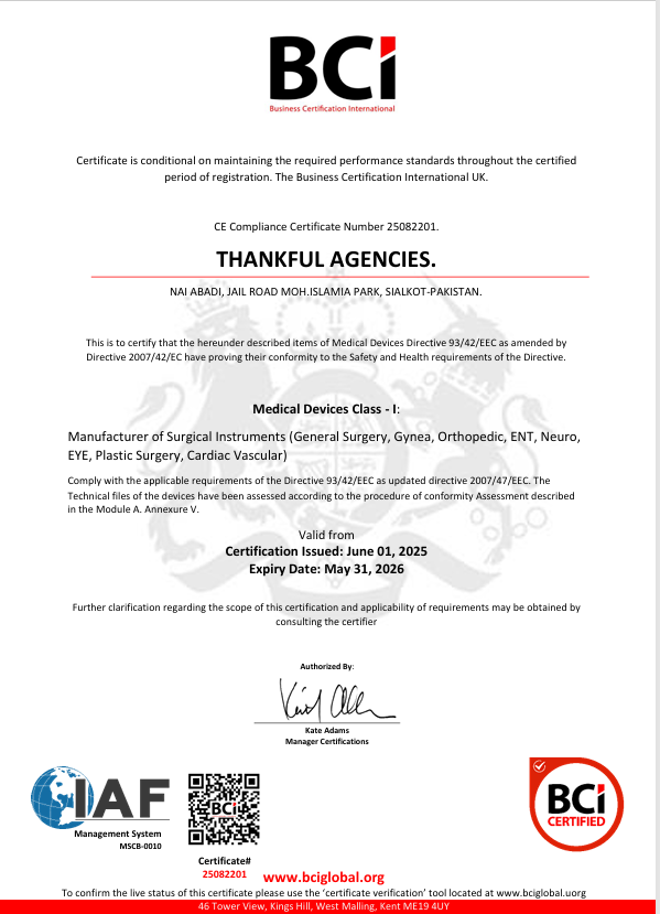 thankful surgical bci certificate